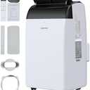 Garvee 14000 BTU Portable Air Conditioner, 3-in-1 Indoor AC Unit with Cooling, Dehumidifier, Fan, Follow Me, 24-Hour Timer, Remote Control & Window Kit for Bedroom, Home Office, Apartment, 750 Sq. Ft