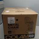 COLAMY Bar Stools Set of 4, Modern Swivel Bar Chairs, Adjustable Faux Leather Upholstered Barstools Counter Height with High Backrest for Bar, Kitchen Island, Dining Room, Black