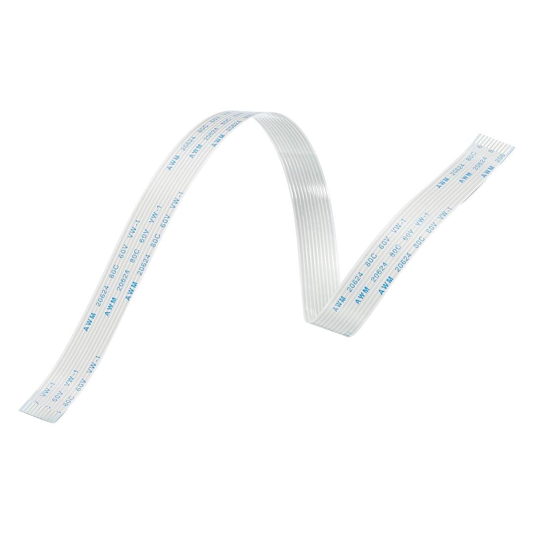 MECCANIXITY Flexible Flat Cable Extension Ribbon Cables 10 Pins 1.0mm Pitch 300mm for 3D Printer, DIY, Camera, Screen and DVD Player Connector A Type Pack of 10 (300 mm)