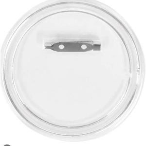 20Pcs 3.15 Inch Button Badges with Pin, Clear Button Badges Craft Buttons Large Photo Buttons Pins Picture Acrylic Design Button Badge for Craft Supplies, DIY Badges Pins, School Projects (8cm)
