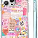 Case for iPhone 15 Pro Max with Christian Design,Jesus Bible Verse Christian Quotes Collage,Soft TPU Bumper Case for iPhone 15 Pro Max,#5