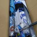 Volleyball Net for Backyard, Professional Portable Outdoor Heavy Duty Volleyball Net Set with Adjustable Aluminum Poles, Anti-Sag Design, Double Tension Adjuster for Beach, Grass |1680D Bag (Blue)