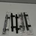 Home Expert 5 Pack Cabinet Handles 3 Inch Black Cabinet Pulls Matte Black Kitchen Cabinet Handles Drawer Pulls with Square Base Kitchen Cabinet Hardware 5 Inch Overall Length