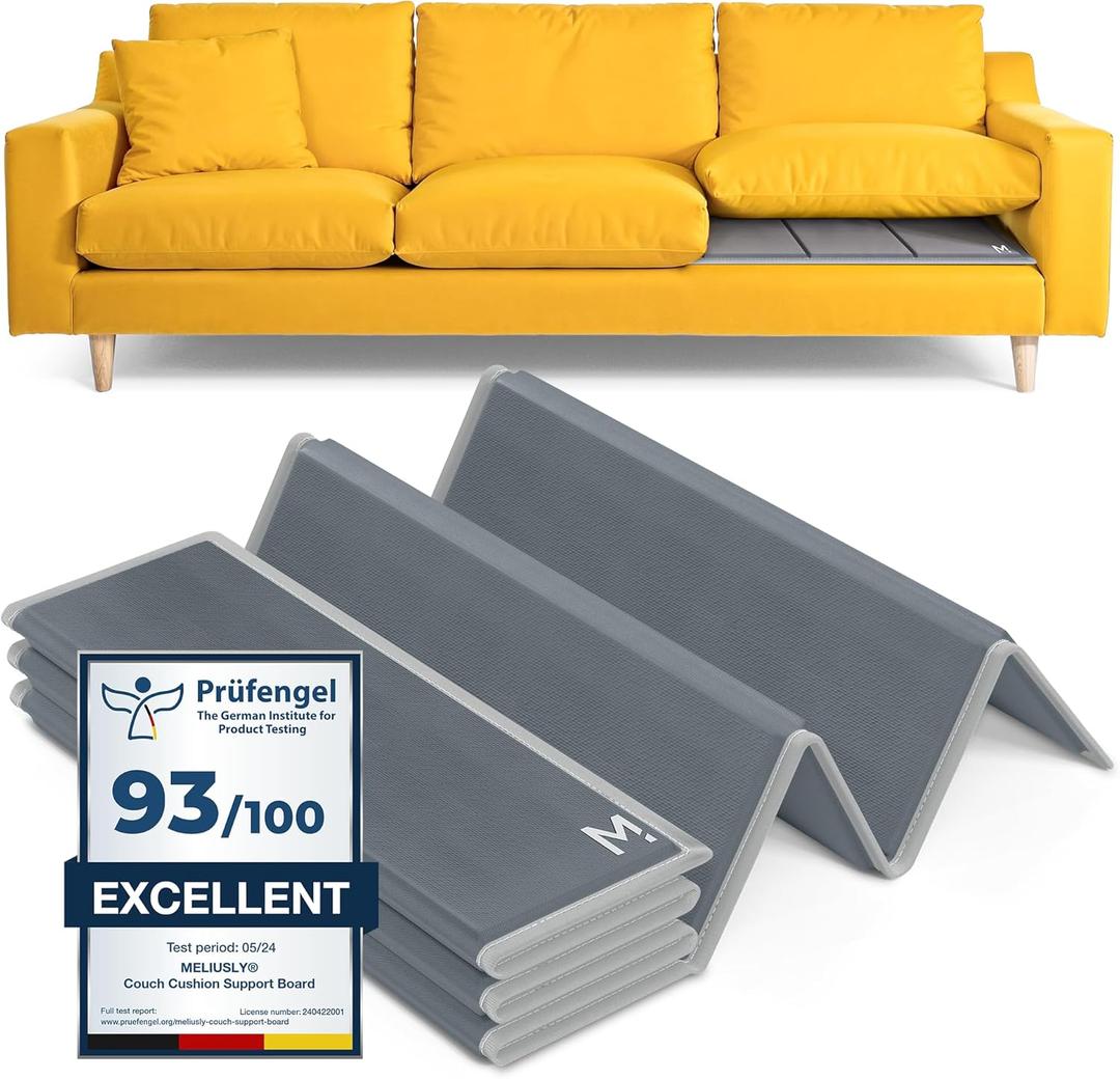 Meliusly Heavy Duty Couch Cushion Support for Sagging Cushions (28x72) Reinforced Wood Sofa Cushion Support Board for Sagging Seat, Deep Couch Supporter for Under The Cushions, Loveseat Saver