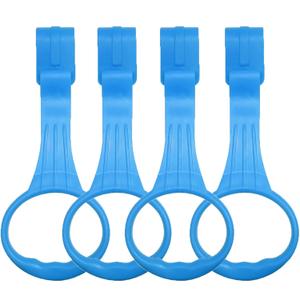 4Pcs Baby Playpen Pull up Rings, Pull up Rings for Play Pen, Playpen Accessories for Help Stand Up Walking Training Tool Newborn (Blue)