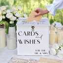 White Acrylic Card Box with Slot & Lock, Elegant Wedding Card Boxes for Reception, Large Money Envelope Gift Card Box for Party Wedding Birthday Engagement Anniversary Stylish Table Decor