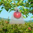 ZIFTY 25Pcs Fruit Protection Bags 6x8 Inch Wire Mesh Bags with100FT Bird Scare Tape and 30 Ties Netting Cover for Protecting Fruits and Vegetables, Plant Protectors from Animals