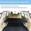 Rear Trunk Security Cargo Luggage Shade Cover Compatible with Nissan Pathfinder 2013-2018, Rear Cargo Cover Rear Trunk Security Shade Luggage Cover Accessories