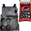 Tidy Tool Insert for Milwaukee M12 Installation Drill 2505-20  Fits Packout Compact Organizer 48-22-8435  All 4 Attachments & Battery Storage Liner Only