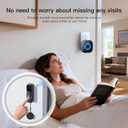 Wireless Doorbell Chime Compatible with Blink Video Doorbell (1st & 2nd Gen), Video Doorbell Extender Kit with Sleek Round Wired Transmitter & Plug-in Receiver, 656ft Range, 58 Melodies, Black
