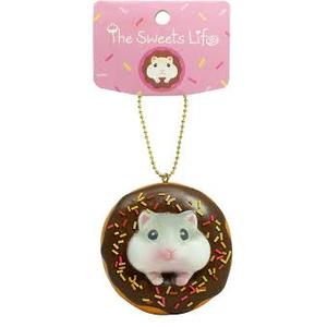 Hamster Squishy Toys - Slow Rising Squishy Toy  Strawberry Chocolate Donut  Squishy for Kids, Girls, Boys, Adults 10 Pack