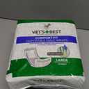Vet's Best Comfort Fit Disposable Male Dog Diapers - Absorbent Male Wraps with Leak Proof Fit - Large, 30 Count
