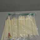 Flamecan Ivory Taper Candles, Set of 37Unscented and Smokeless 10 Inch Taper Candles Long Burning, Paraffin Wax with Cotton Wicks for Burning Approxinately 7-8 Hours Time