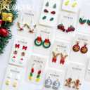 Keoker Christmas Clay Cutters, Christmas Polymer Clay Cutters for Earrings Making, 20 Clay Cutters Shapes (ALL)