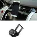 Aluminum Alloy Car Interior Center Console Air Vent Mobile Phone Holder Vehicle Bracket for Land Rover Discovery 5 LR5 L462 2017-2020 (Black)