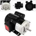 3HP Electric Motor, Farm Duty Motor, Single Phase Motor 3450RPM 208-230V 56 Frame 5/8" Shaft Diamater,1.88" Shaft Length, 60HZ CW/CCW TEFC 2 Pole