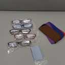 Kerecsen Reading Glasses 5 Pairs Fashion Ladies Readers Spring Hinge with Pattern Print Eyeglasses for Women (Multicolor, 4.0, x)