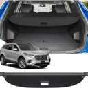Powerty Retractable Cargo Cover for 2015-2018 Hyundai Santa Fe Sport, Canvas Texture Trunk Cover Privacy Screen Rear Security Shade for Santa Fe Sport Accessories(Not for Santa Fe)