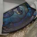 Outdoor Side Tables for Patio, 21" High Round End Table, Weather Resistant Metal Patio Accent Table Indoor and Outdoor End Table for Yard, Garden, Living Room, Bistro, Halloween (Hummingbird)