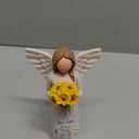 Christian Gifts for Women Birthday Unique, Religious Gifts for Women, Friends, Mom, Sister-Spiritual Inspirational Gift, Hand-Painted Sunflower Angel Figurine