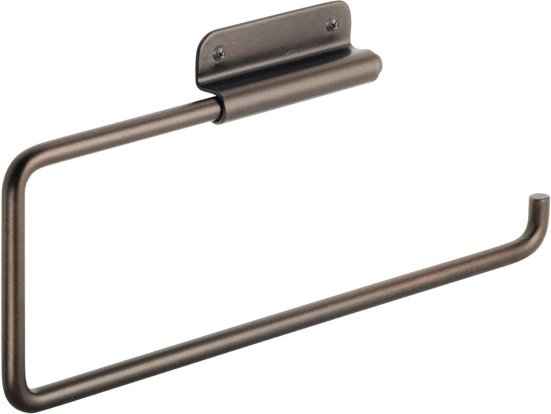 iDesign 33231 Forma Wall Mounted Metal Paper Towel Holder Swiveling Roll Organizer for Kitchen, Bathroom, Craft Room, Set of 1, Bronze