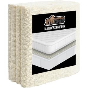 GORILLA GRIP Non Slip Mattress Gripper, Prevents Mattresses from Sliding and Holds Bed in Place, Pad Grips Beds, Sofa, Couch, Chair Cushions and Helps Keep Topper from Slipping, Easy Trim Pads, Twin (Twin (36" X 72"))