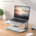 Nulaxy All-Aluminum Laptop Stand for Desk, Ergonomic Detachable Ventilated Cooling Computer Riser, Anti-Slip Design Notebook Holder Compatible with All 10-16" Laptops (MacBook, Dell XPS, HP, Lenovo)