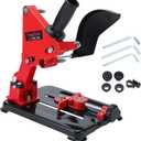Angle Grinder Stand Grinder Holder Cutter Support Cast Iron Base for 100mm - 125mm Angle Mill (4"-5") Red Color