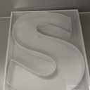 WENPACK 12.5" Cardboard Letter Shaped Mache Decorative Strawberries Fillable Sweets Candy Box with Clear Lid (White, S)