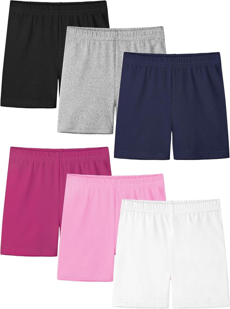 Ruisita Toddler Girls Biker Shorts Solid Bike Cartwheel Shorts Kids Under Dress Dance Safety Shorts (S)
