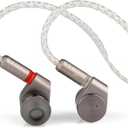 Linsoul TIN Audio T2 HiFi in Ear Monitor, 2DD Double Dynamic Driver IEM, Wired Earbuds, Metal Bass Headphones, with 3.5mm 2pin IEM Cable for DJ Musician