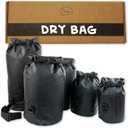 Ho Stevie! Heavy Duty Waterproof Dry Bag - Keeps Your Stuff Dry, on Surf Trips, Camping, or Any Adventure (Black, 20L)