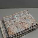 Ileading Boho Kitchen Rugs Set of 3 Washable Kitchen Mats for Floor Non Skid Farmhouse Floor Carpet for Kitchen Hallway Laundry Room,Grey/Blue,20"x32"+20"x48"+20"x59"