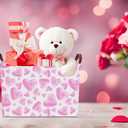 Rectangular Storage BasketsGift Basket,Book Box,Room Decor(Watercolor Heart)