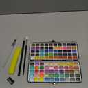 Artecho Watercolor Paint Set 100 Colors with Metallic in Portable Box, Paint Kit with Watercolor Papers and Brushes, Water Color Set for Beginners & Professionals