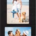 4x6 and 5x7 Collage Picture Frame - 2 Opening Picture Frames Rustic Black Wood Frame with Real Glass,Display 4 by 6 and 5 by 7 Photo Frames Wall Decor or Tabletop 1 Pack