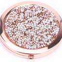 Magnifying Compact Cosmetic Mirror 2.75 Inch Round Handheld Travel Pocket Makeup Mirror