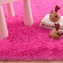 Rostyle Fluffy Hot Pink 5x8 Rugs for Living Room,Large Living Room Carpet,Big Shaggy Rugs for Bedroom Girls,Thick Fuzzy Dorm Rug,Soft Indoor Floor Rug for Kids Room Decor Aesthetic