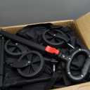 VIC Collapsible Folding Wagon 180L, Extra Long Extender Cart,Beach Cart Heavy Duty 440LBs Foldable, Utility Grocery with Side Pocket for Camping Garden Sports, V1max