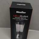 Mueller Personal Blender for Shakes and Smoothies with 15 Oz Travel Cup and Lid, Juices, Baby Food, Heavy-Duty Portable Blender & Food Processor, Grey