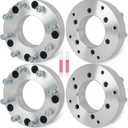 ECCPP 4PCS 6x5.5 to 8x180 Wheel Adapters Conversion 2 inch 6 Lug 14x1.5 108mm hub for 1999-2023 for Chevrolet Silverado 1500 2000-2014 for GMC Yukon XL 1500 (Only 8x170 Wheels)