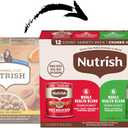 Nutrish Whole Health Blend Chunks in Gravy Variety Pack Wet Dog Food, 13 oz. Can, 12 Count (Rachael Ray) (EXP 01/23/27)