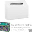 Hand Towels Box Cover Holder,PU Leather Hand Towel Case Compatible with Kleenex Disposable Paper Hand Towels