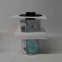 Desktop Glass Plant Terrarium with Grow Light (H:9.8" D:5.9"), for Succulent, Moss, Miniature Gardening Landscape, Betta Fish Tank, Office Home Decoration, Plant Lovers Gifts