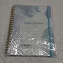 Daily Planner Undated - 8.5" x 11" To Do List Notebook Hourly Schedules, 150 Sheets/300 Pages Spiral Appointment Planner for Women and Men ,PVC Hardcover, Inner Pocket, Elastic Closure, Blue (Watercolor)