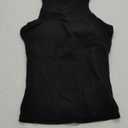 SUUKSESS Women Padded Cotton Ribbed Tank Tops 2025 High Neck Racerback Basic Tops (Small, Black)