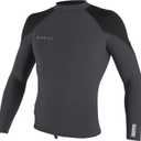 O'NEILL Men's Reactor-2 1.5mm Long Sleeve Pullover Wetsuit Top, Lightweight Warmth with Good Flexibility (Black, M)