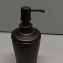 iDesign Metal Tall Liquid Soap Dispenser Pump, The Olivia Collection – 8 Oz., Bronze