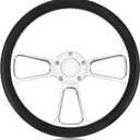 5-hole 5-bolt Steering Wheel, 14 Inch Leather Racing Steering Wheel with Horn Button, Car Interior Accessories, Car Tuning Replacement Parts