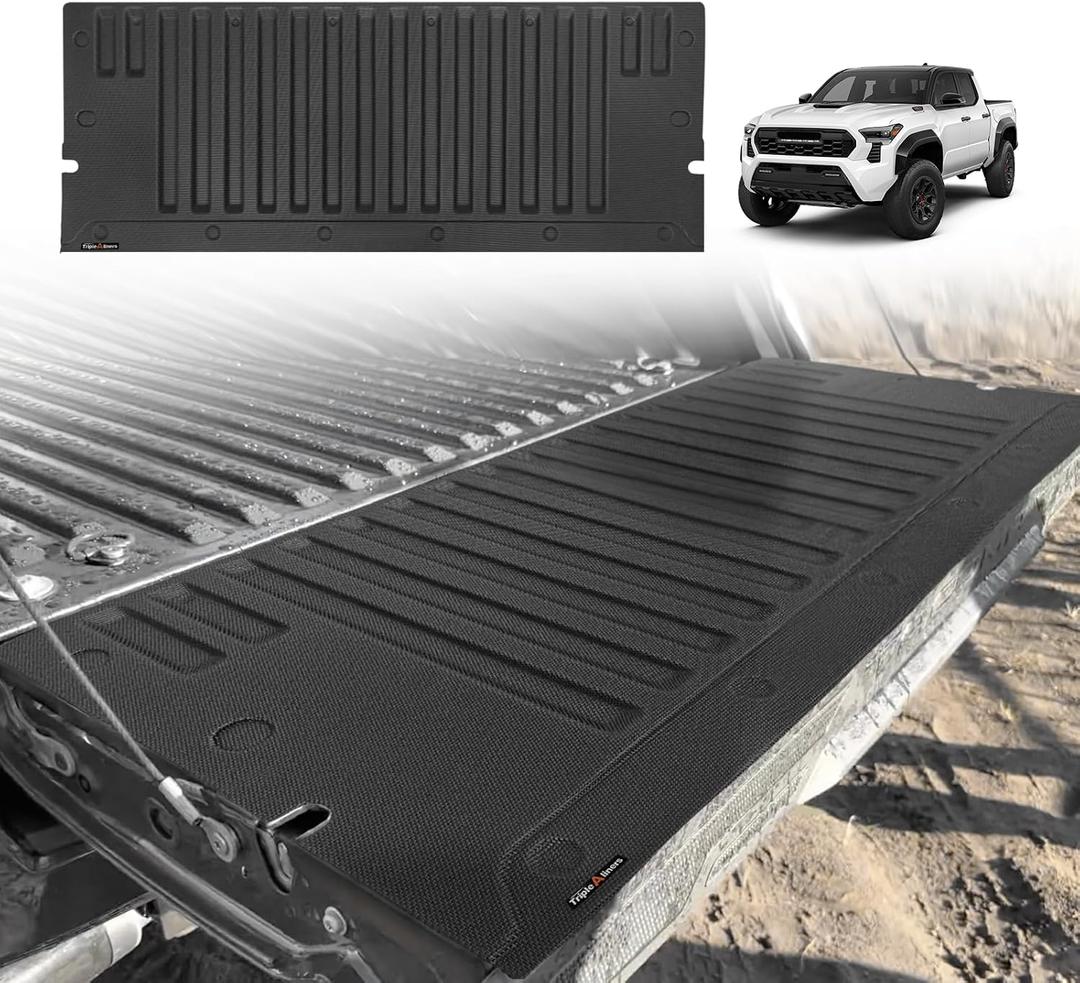 TripleAliners Truck Mat Compatible with 2024-2026 Toyota Tacoma Tailgate Accessories, Tailgate Mat Cover Custom Fit All Weather Protection Pickup Liner